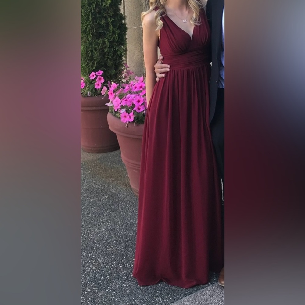Ever Pretty Burgundy Floor Length Dress